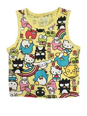 NWOT Hello Kitty Pompompurin Cinnamoroll Tuxedosam Badtz-Maru Tank Top Kids Sm